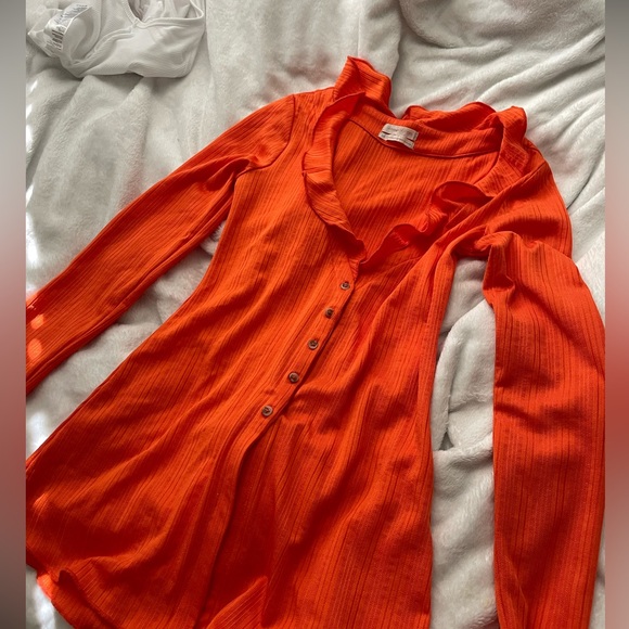 Urban Outfitters Orange Top - Picture 3 of 5